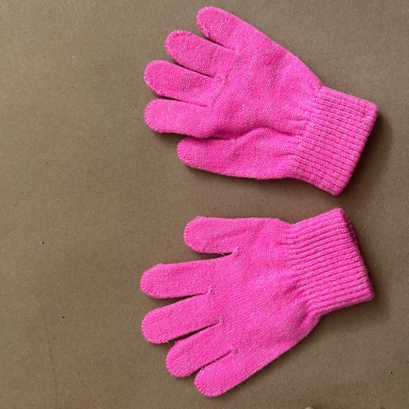 CAPELLI OF NEW YORK Pink Sparkly Gloves SIZE S/M (GIRLS) Luxe Accessory Warm - Picture 3 of 5